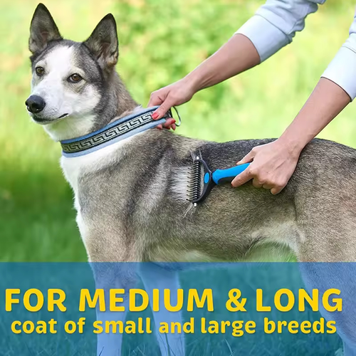 Petananda FurGlide — Double-Sided Pet Deshedding Brush