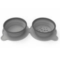 Petananda Portable Silicone Double Dog Bowl