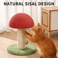 Petananda Mushroom Cat Scratching Post 11inch  For Kitten & Small Cats