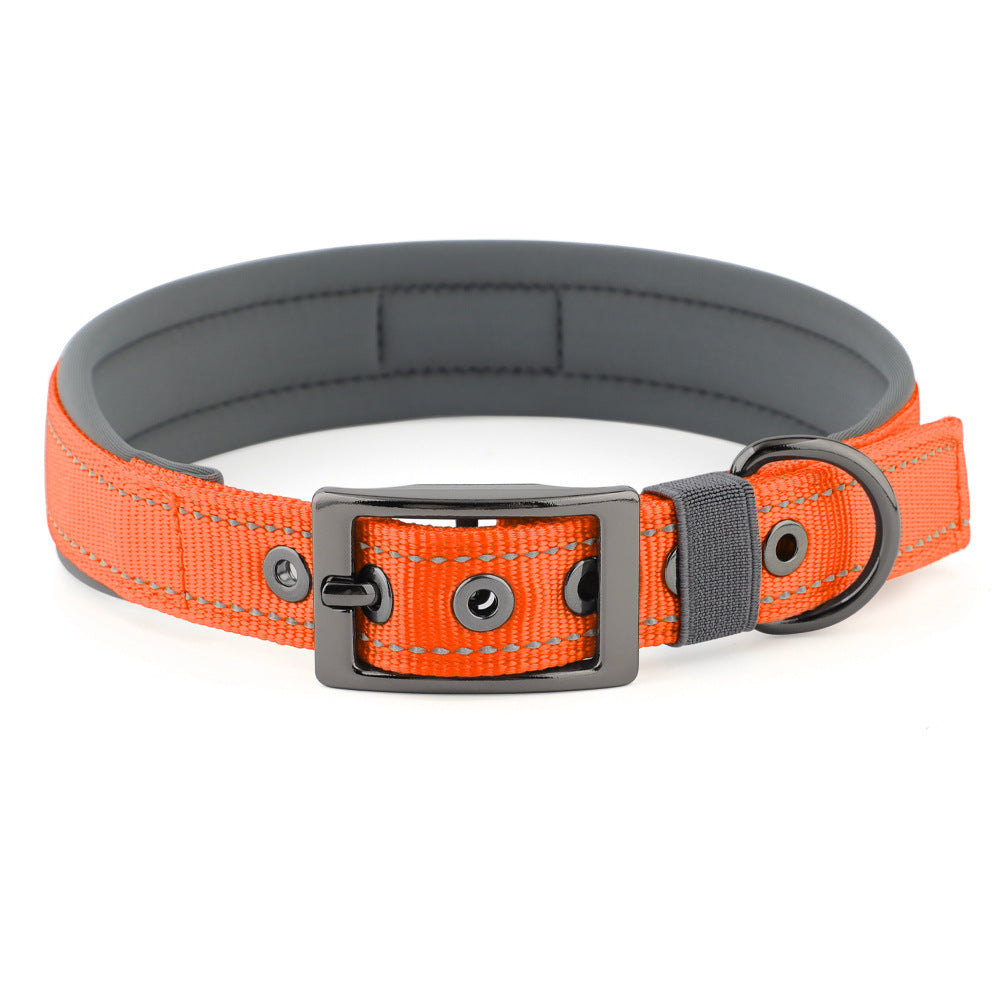 Petananda Reflective Dog Collar - Orange