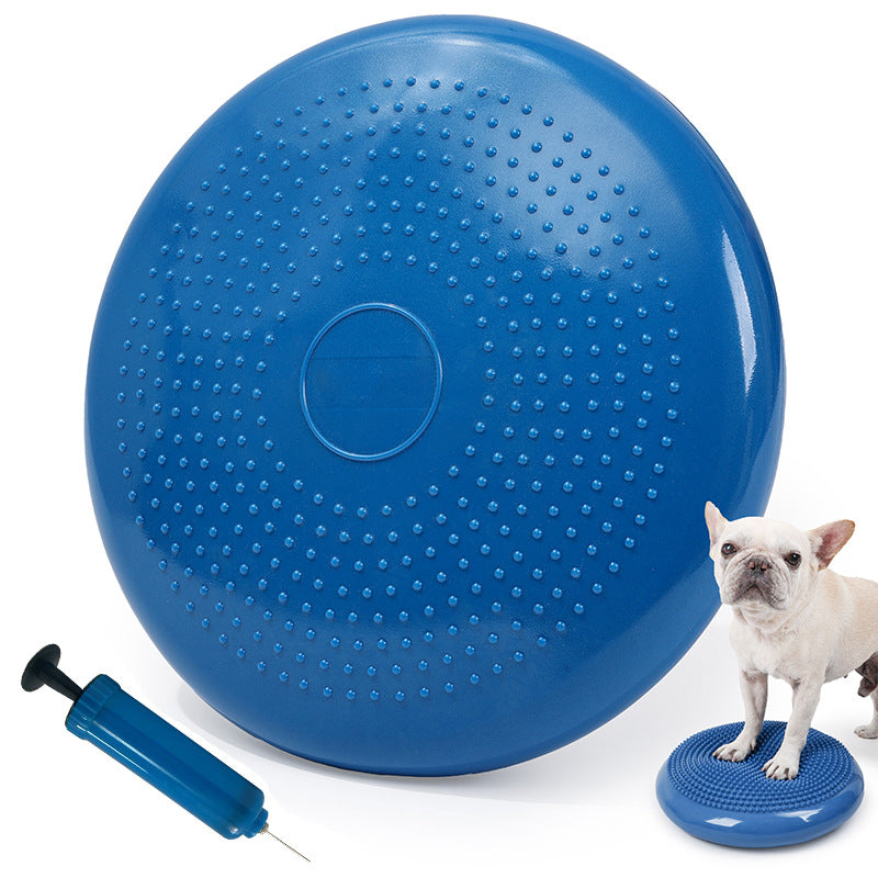 Petananda Thickened PVC Pet Balance Disc & Training Pad — in use