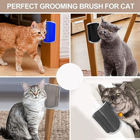 Cat Self-Groomer Wall Corner Brush