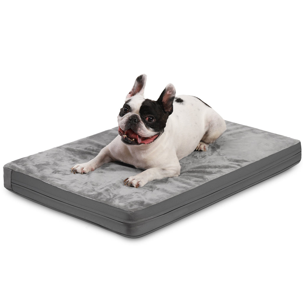Petananda Waterproof Dog Crate Bed Pad, Washable Reversible Outdoor Wipeable Dog Bed  Kennel Pet Bed For Small Dogs With Removable Cover, Waterproof, Wipeable, Anti-Slip, Outdoor — in use