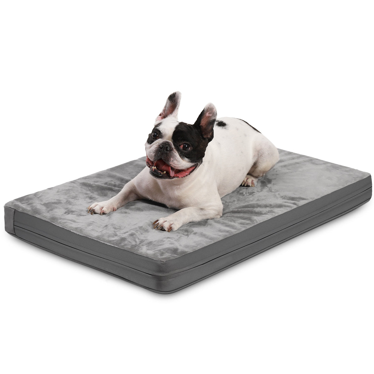 Petananda Waterproof Dog Crate Bed Pad, Washable Reversible Outdoor Wipeable Dog Bed  Kennel Pet Bed For Small Dogs With Removable Cover, Waterproof, Wipeable, Anti-Slip, Outdoor — in use