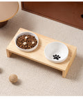 Petananda Black Ceramic Anti-Spill Pet Bowl
