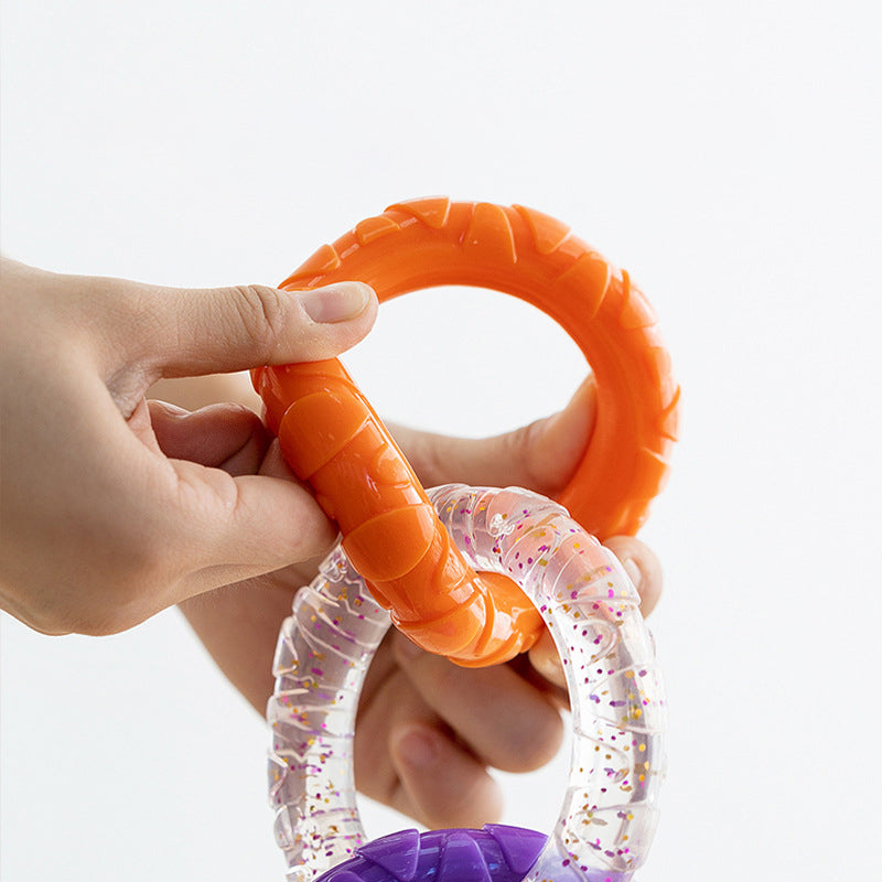 Petananda Floating Water Dog Toys Pet Flying Disk Training Ring Interactive Toy Puller Resistant Aggressive Chewers — in use