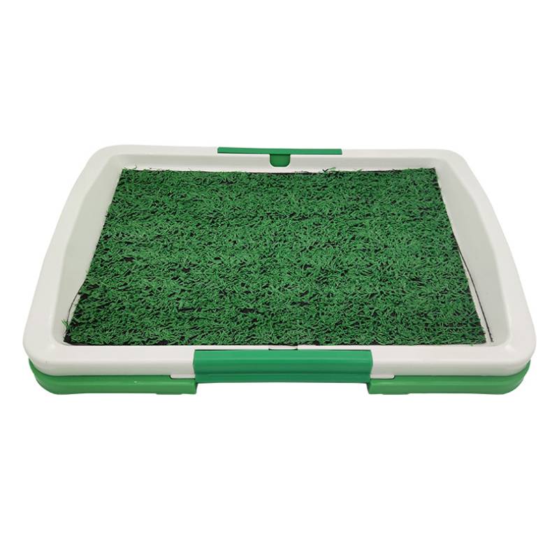 Indoor Dog Potty Tray with Grass Pad