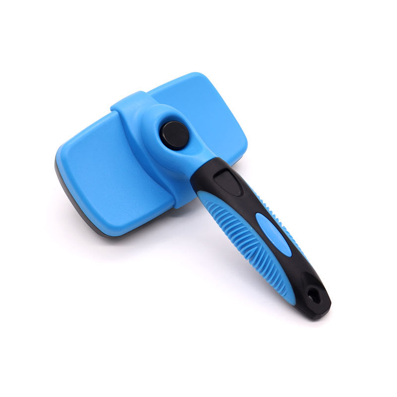 Petananda Self-Cleaning Slicker Brush, Blue