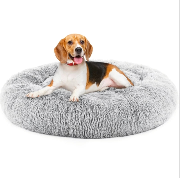 Petananda DriftBed anti-anxiety donut calming bed — Grey
