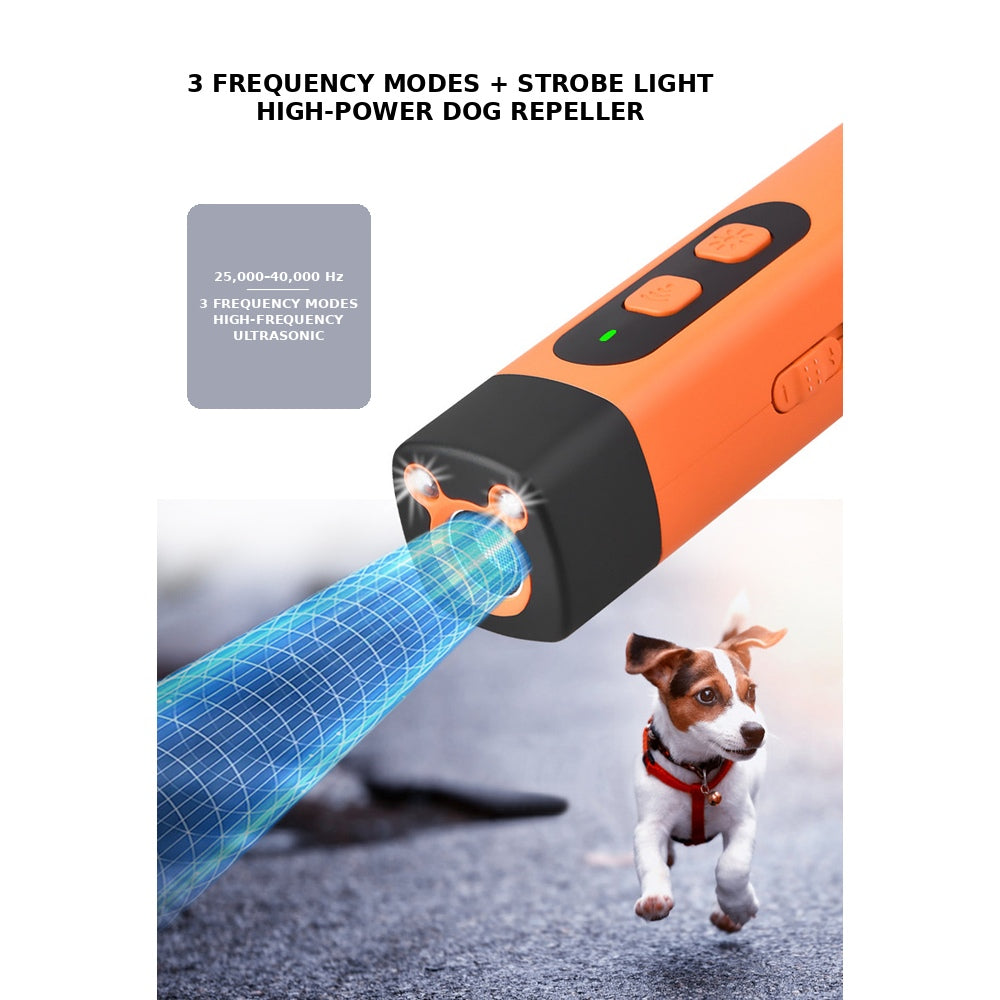 Petananda Dog Training Device - Ultrasonic Sound Trainer For Dogs, Handheld No Shock No Spray Bark Control Tool - No Collar Needed Pet Behavior Aid For Training And Focus — in use