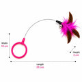 Petananda Wearable Cat Feather Collar Toy  Interactive Neck-Worn Cat T