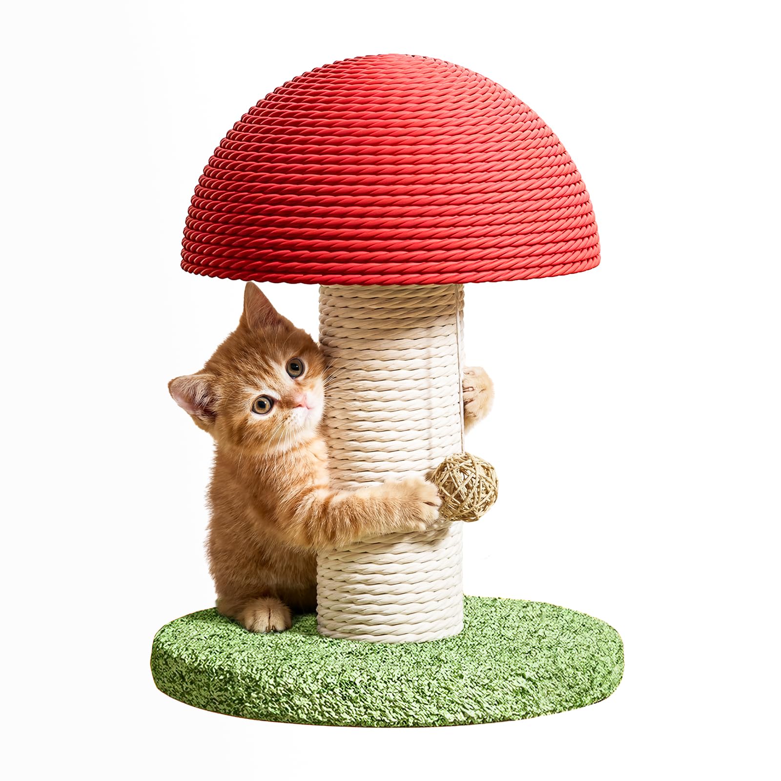 Petananda ClawPost compact mushroom-shaped cat scratching post