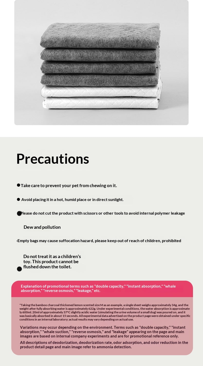 Petananda Bamboo Charcoal Absorbent Nursing Pads For Puppies & Kittens, Pet Diaper Mats. — in use