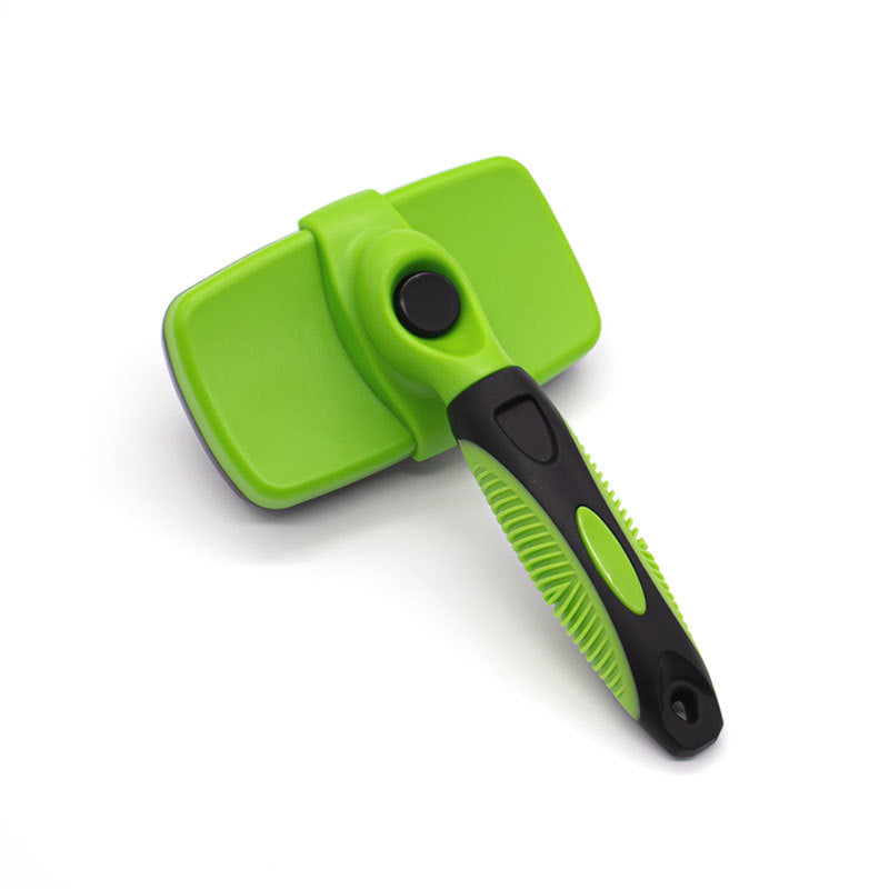 Petananda Self-Cleaning Slicker Brush, Green