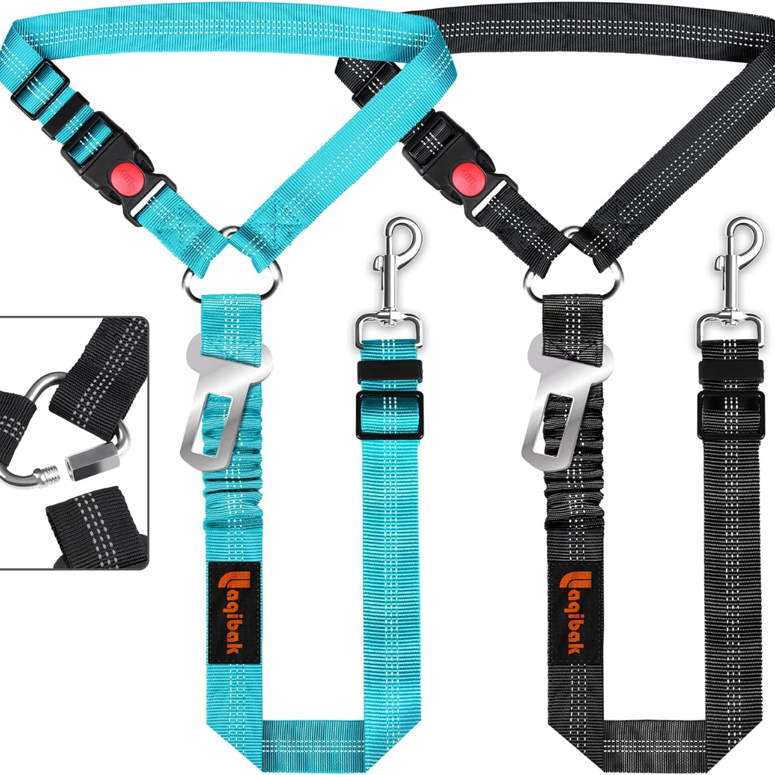 Petananda Removable Dog Seat Belt Harness For Car