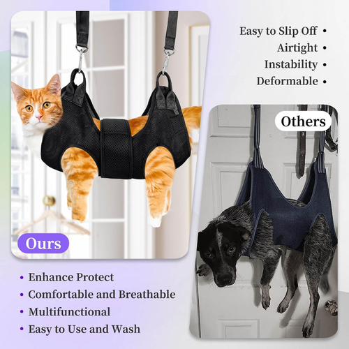 Petananda Cat Grooming Hammock Kit For Cats Dogs Up To 12 Lb