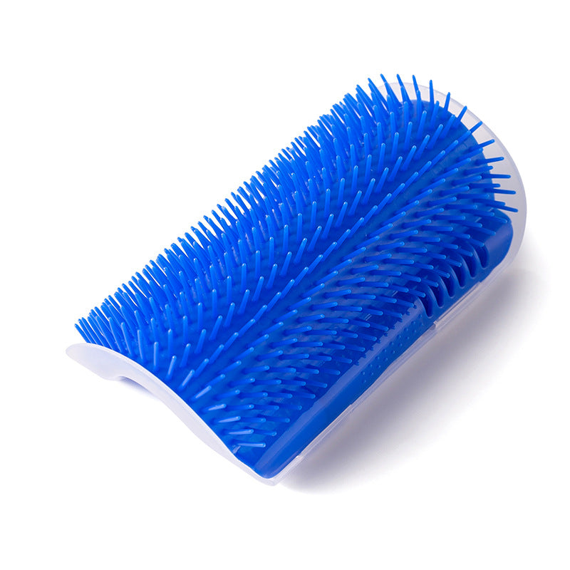 Petananda PurrArch cat self-groomer wall brush — Blue