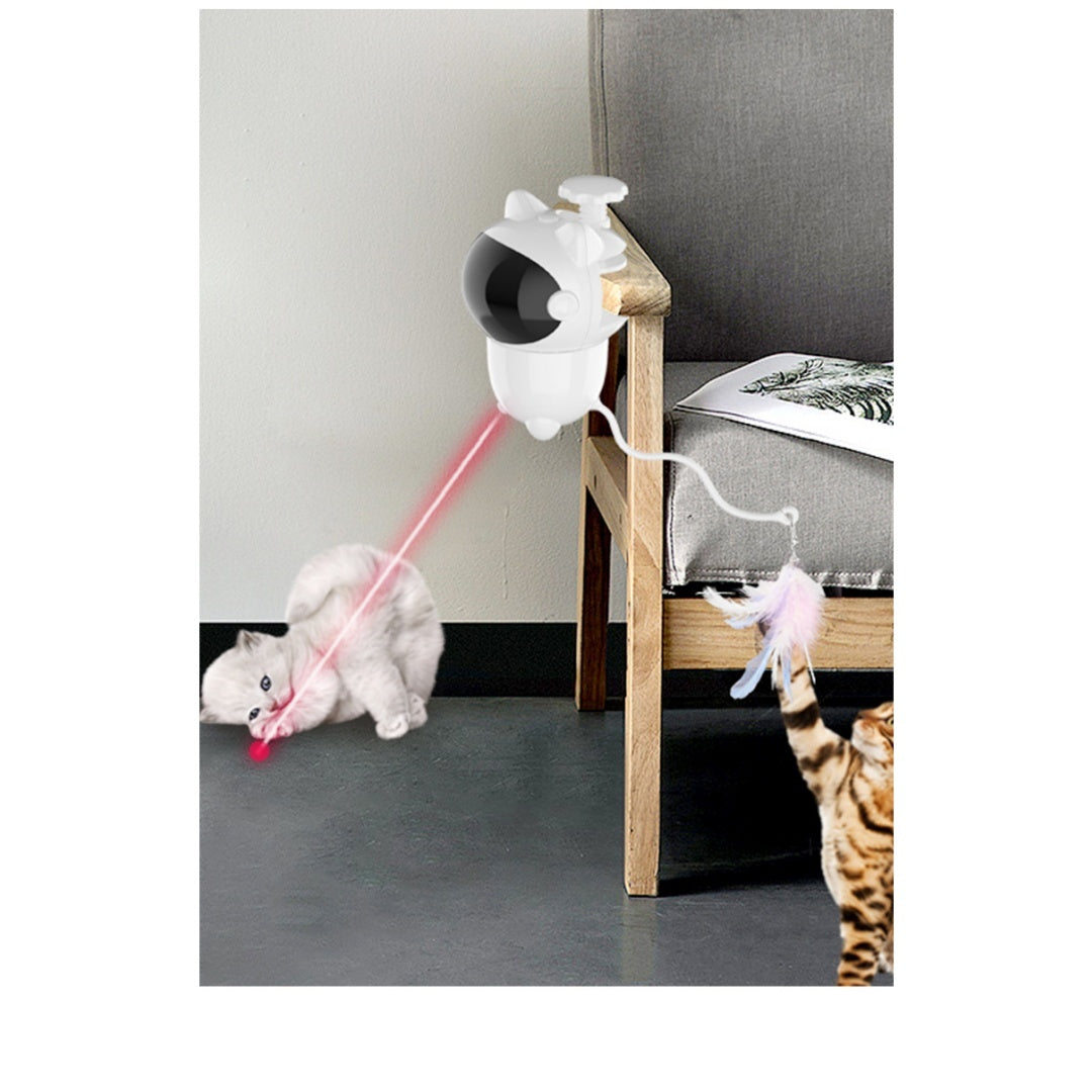 Petananda Laser Cat Wand Toy, Self-Play Interactive Pet Toy. — in use