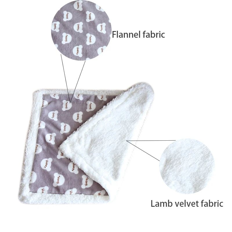 Thick Fleece Pet Blanket for Dogs & Cats