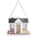 Petananda 1Pc  Metal Hanging Bird Feeder House Classic Barn Bird Feede