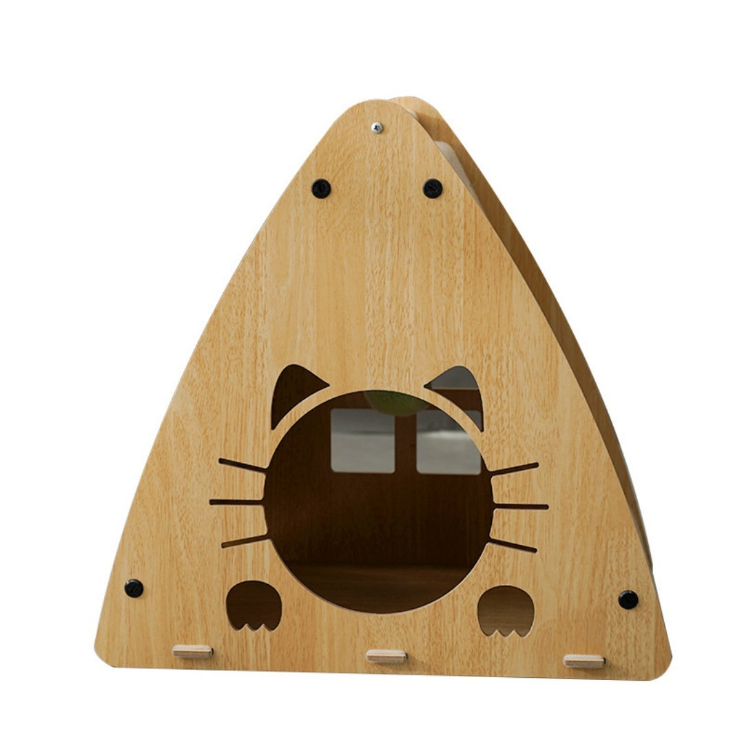 Petananda Large-capacity Cat Scratcher Bed Toy. — in use